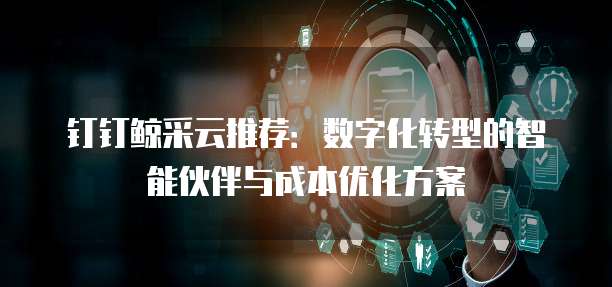 钉钉鲸采云推荐:数字化转型的智能伙伴与成本优化方案