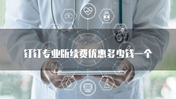 钉钉专业版续费优惠多少钱一个