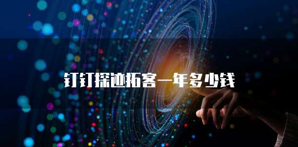 钉钉探迹拓客一年多少钱