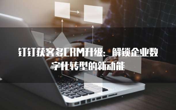 钉钉获客多CRM升级:解锁企业数字化转型的新动能