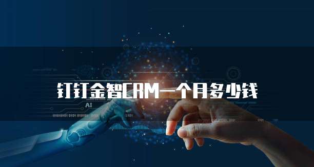 钉钉金智CRM一个月多少钱