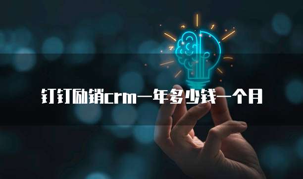 钉钉励销crm一年多少钱一个月
