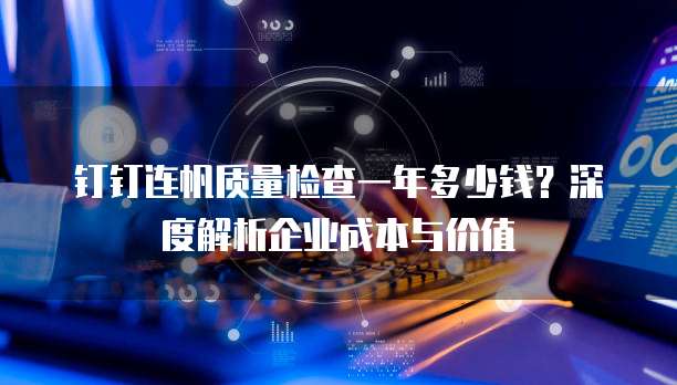 钉钉连帆质量检查一年多少钱?深度解析企业成本与价值