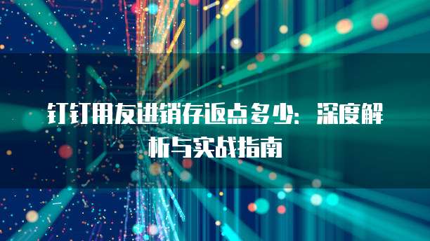 钉钉用友进销存返点多少:深度解析与实战指南