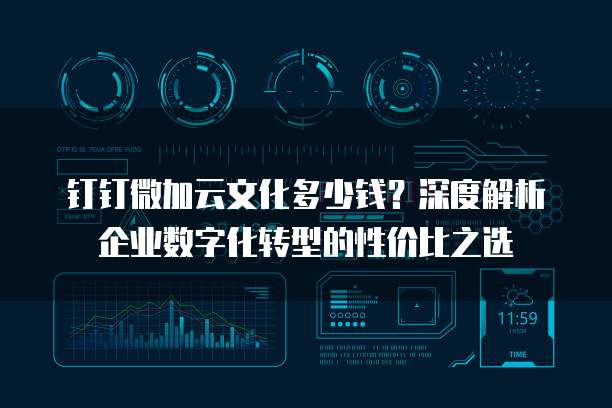 钉钉微加云文化多少钱?深度解析企业数字化转型的性价比之选