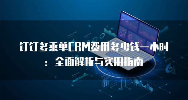 钉钉多乘单CRM费用多少钱一小时:全面解析与实用指南