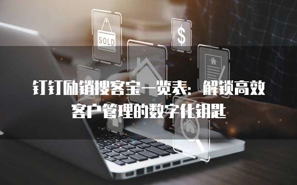 钉钉励销搜客宝一览表:解锁高效客户管理的数字化钥匙