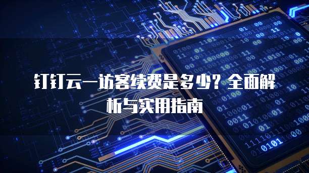 钉钉云一访客续费是多少？全面解析与实用指南