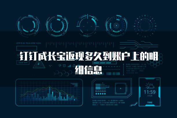 钉钉成长宝返现多久到账户上的明细信息