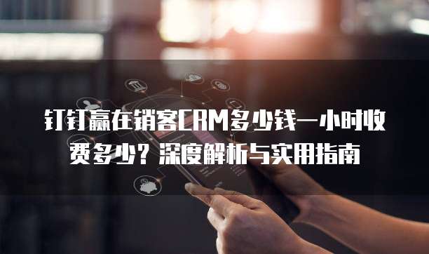 钉钉赢在销客CRM多少钱一小时收费多少？深度解析与实用指南