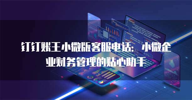 钉钉账王小微版客服电话:小微企业财务管理的贴心助手