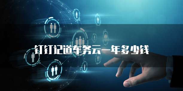钉钉记道车务云一年多少钱