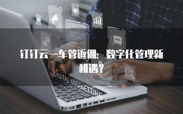 钉钉云一车管返佣:数字化管理新机遇?