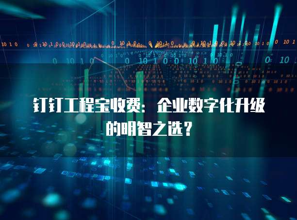 钉钉工程宝收费：企业数字化升级的明智之选？