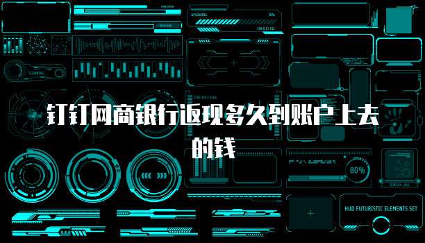 钉钉网商银行返现多久到账户上去的钱