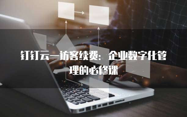 钉钉云一访客续费：企业数字化管理的必修课