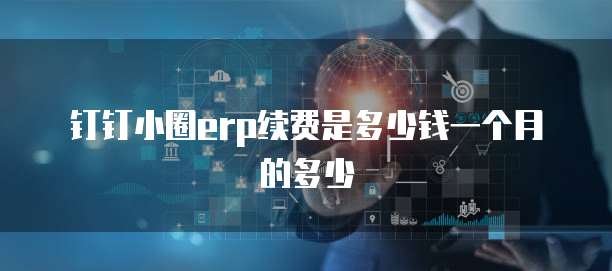 钉钉小圈erp续费是多少钱一个月的多少