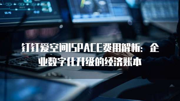 钉钉爱空间ISPACE费用解析：企业数字化升级的经济账本