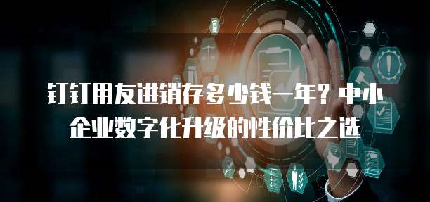 钉钉用友进销存多少钱一年?中小企业数字化升级的性价比之选