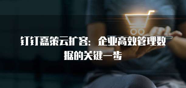 钉钉嘉策云扩容：企业高效管理数据的关键一步