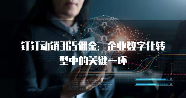 钉钉动销365佣金:企业数字化转型中的关键一环