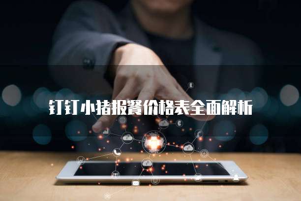 钉钉小猪报餐价格表全面解析