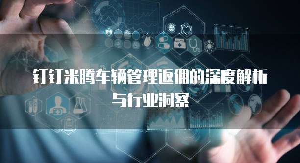 钉钉米腾车辆管理返佣的深度解析与行业洞察