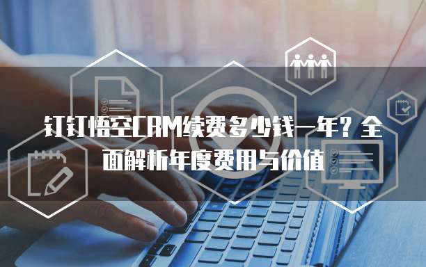 钉钉悟空CRM续费多少钱一年?全面解析年度费用与价值