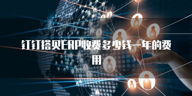 钉钉搭贝ERP收费多少钱一年的费用