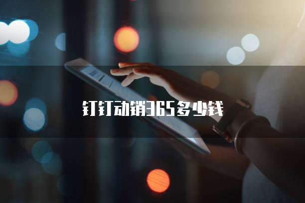 钉钉动销365多少钱