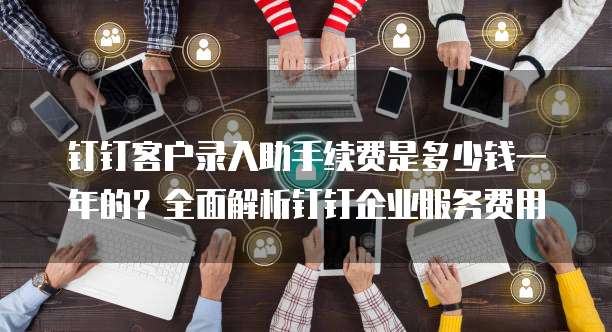 钉钉客户录入助手续费是多少钱一年的?全面解析钉钉企业服务费用