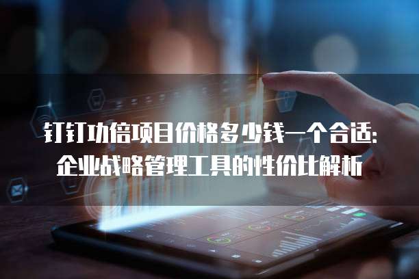 钉钉功倍项目价格多少钱一个合适:企业战略管理工具的性价比解析