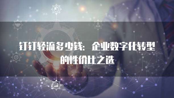 钉钉轻流多少钱：企业数字化转型的性价比之选
