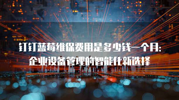 钉钉蓝莓维保费用是多少钱一个月:企业设备管理的智能化新选择