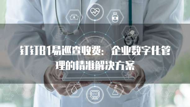 钉钉B1易巡查收费：企业数字化管理的精准解决方案