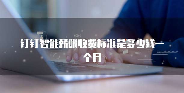钉钉智能薪酬收费标准是多少钱一个月