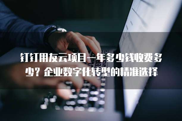钉钉用友云项目一年多少钱收费多少?企业数字化转型的精准选择