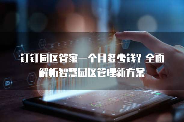 钉钉园区管家一个月多少钱?全面解析智慧园区管理新方案