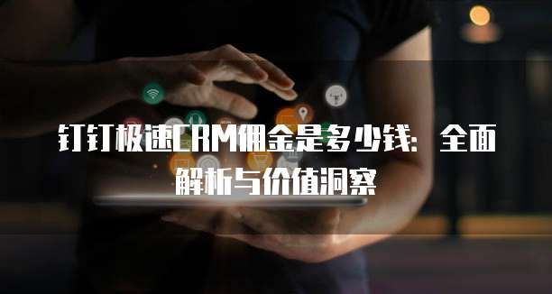钉钉极速CRM佣金是多少钱：全面解析与价值洞察