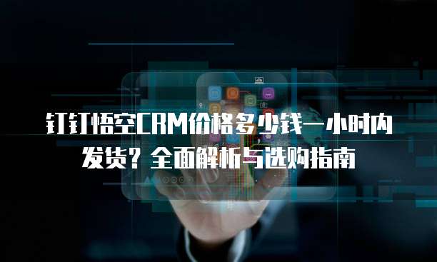 钉钉悟空CRM价格多少钱一小时内发货?全面解析与选购指南