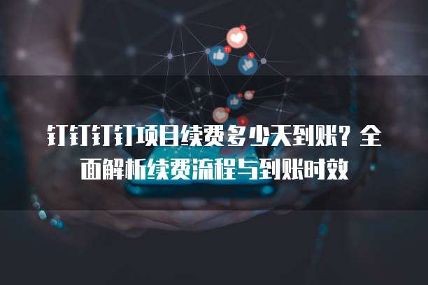 钉钉钉钉项目续费多少天到账?全面解析续费流程与到账时效