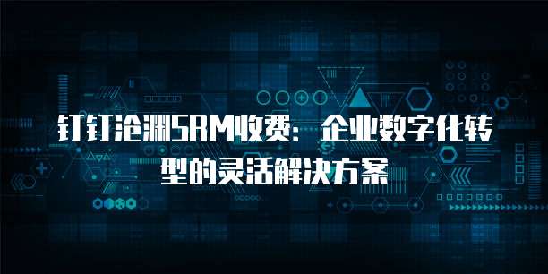 钉钉沧渊SRM收费：企业数字化转型的灵活解决方案