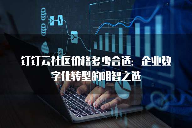 钉钉云社区价格多少合适:企业数字化转型的明智之选