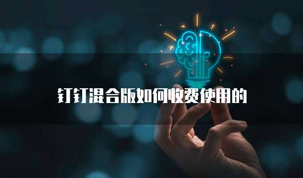 钉钉混合版如何收费使用的