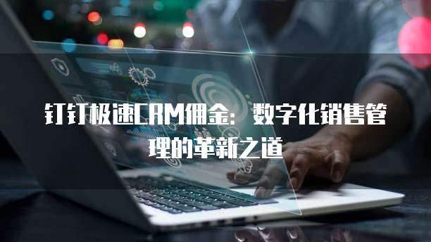 钉钉极速CRM佣金：数字化销售管理的革新之道
