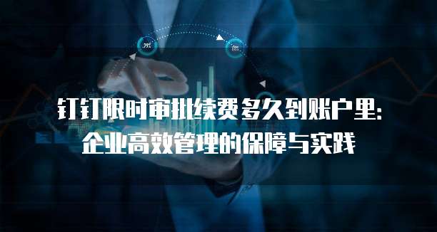 钉钉限时审批续费多久到账户里:企业高效管理的保障与实践