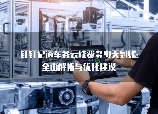 钉钉记道车务云续费多少天到账：全面解析与优化建议