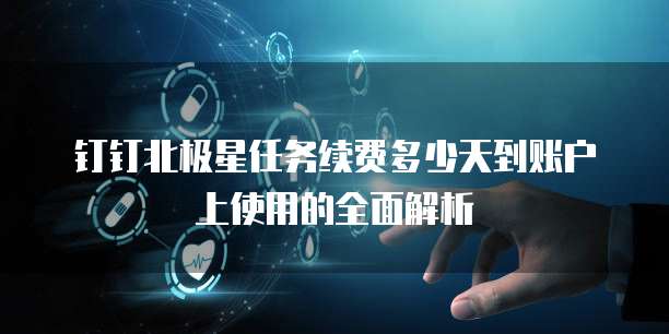钉钉北极星任务续费多少天到账户上使用的全面解析