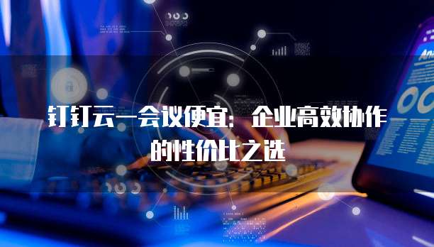 钉钉云一会议便宜：企业高效协作的性价比之选