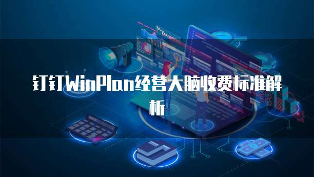 钉钉WinPlan经营大脑收费标准解析